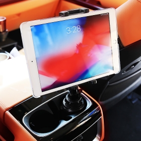 발상 차량용 태블릿 거치대 자동차 컵홀더 고정형 아이패드 갤럭시탭 Z 폴드3 스마트폰