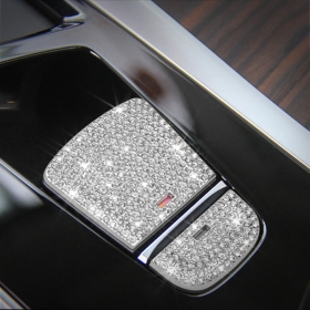 BMW 5시리즈 G30 전자식 사이드 브레이크 파킹 버튼 커버-크리스탈 큐빅