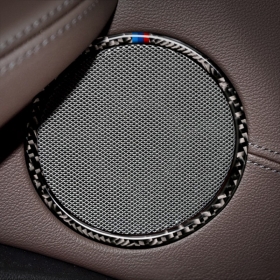 BMW X3 G01 M스타일 도어 스피커 테두리 커버-리얼카본