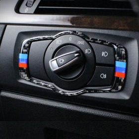 BMW 3시리즈 E90 E92 E93 M스타일 라이트 조절부 테두리 커버 몰딩-리얼카본