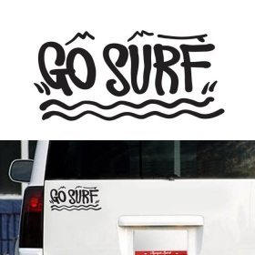 [자동차스티커] GO SURF 레저 (18.5cmX9cm)
