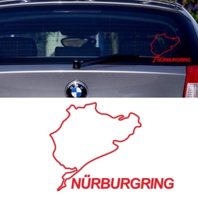 [자동차스티커] 뉘르부르크링 서킷 nurburgring circuit 레이싱 (13cmX9.5cm)
