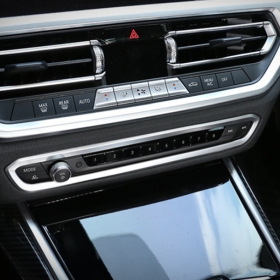 BMW 4시리즈 G22 G23 G26 센터페시아 미디어 조절 버튼 프레임-실버
