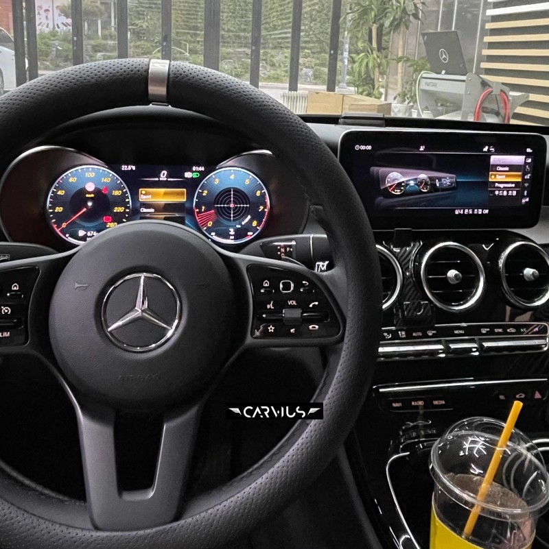 C클래스(W205) 디지털 계기판 교체 벤츠 C200 디지털콕핏