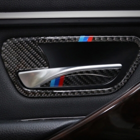 BMW 3시리즈 F30 M스타일 내부 도어 손잡이 프레임-리얼카본