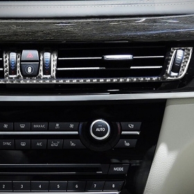 BMW X5 F15 센터페시아 에어컨 송풍구 커버 몰딩-리얼카본