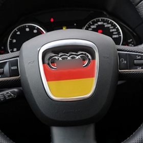 아우디 Q5(8R) 스티어링 휠 핸들 로고 엠블럼-독일로고