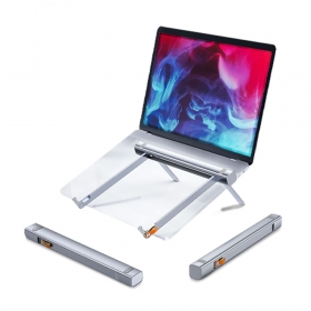 지토스 노트북 맥북 거치대 받침대 스탠드 접이식 휴대용 각도조절 알루미늄 ZT-LT01