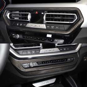 BMW X4 G02 센터페시아 네비/공조/미디어 조절부 커버-카본 수전사