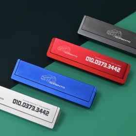 쏘렌토 MQ4 회전 알루미늄 자동차 주차번호판 차량 핸드폰 메탈 주차알림판