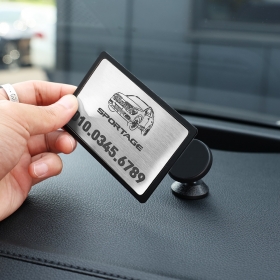 스포티지 NQ5 스텐 자동차 디자인 주차번호판 전화번호판 주차알림판