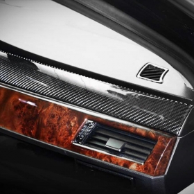 BMW 5시리즈 E60 M스타일 센터페시아 라인 커버 몰딩-리얼카본