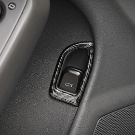 아우디 A4 A5 내부 트렁크 버튼 테두리 커버 몰딩-리얼카본