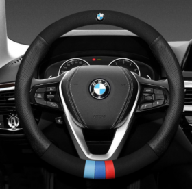 BMW 최고급 명품 소가죽 핸들커버 370, 380mm 프리사이즈 송아지 레더 알칸타라