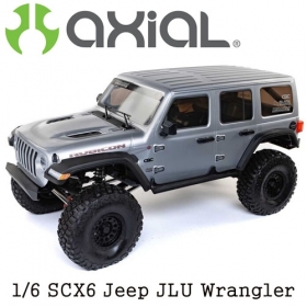 [역대급 초대형 라클차량] 1/6 SCX6 Jeep JLU Wrangler 4WD Rock Crawler RTR: Silver