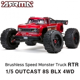 [초대형 1/5 몬스터 8셀 버전] ARRMA 1/5 OUTCAST 8S BLX 4WD Brushless Stunt Truck RTR 아웃캐스트