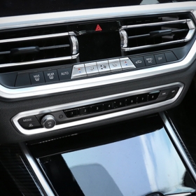 BMW 3시리즈 G20 센터페시아 미디어 조절부 테두리 커버-실버