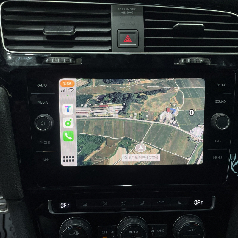 이천 부발읍 / 순정옵션(레트로핏) / 신품 MIB2.5 오디오, 신형 8인치 모니터 / 폭스바겐 / 골프 / 골프 7세대