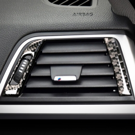 BMW 4시리즈 F32 F33 F36 사이드 에어컨 조절 커버 몰딩-리얼카본