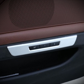 BMW 5시리즈 F10 메모리 시트 버튼부 커버-실버