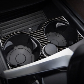 BMW 6GT G32 컵 홀더 커버 몰딩-리얼카본
