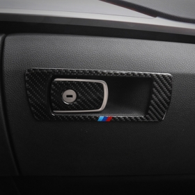 BMW 3GT F34 M스타일 글로브 박스 다시방 손잡이 커버 몰딩-리얼카본