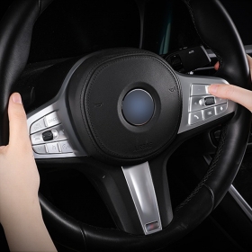 BMW iX3 G08 스티어링 휠 핸들 버튼 커버-투광형