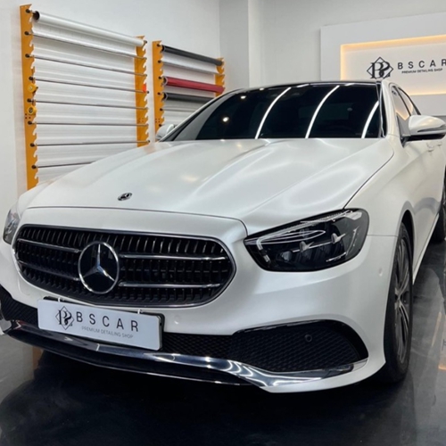 인천 계양구 / 전체 랩핑 / 사틴 화이트 펄 / 벤츠 / E-클래스