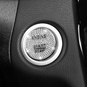 벤츠 B클래스 W246 스타트 버튼 커버 몰딩-크리스탈 큐빅