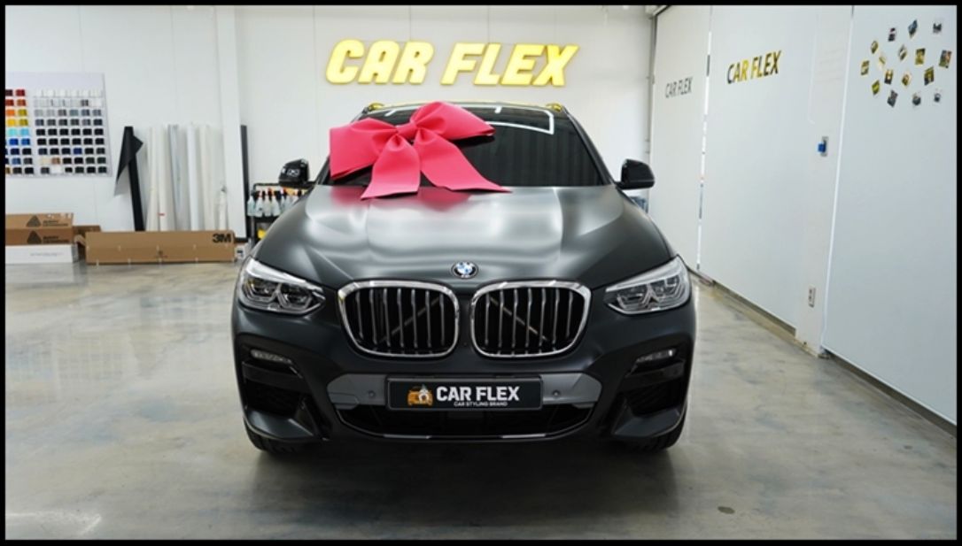 서울 강서구 / 전체랩핑 / 사틴락그레이메탈릭 컬러 / 재시공 / BMW / X4 시공 사진