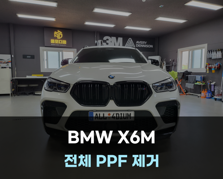 BMW G06 X6 M PPF 필름 제거 안전한 시공법과 주의사항 팁 방출 / [올포디움 천안아산 본점] 시공 사진