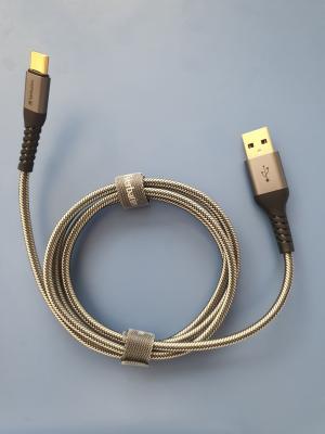 [2년보증/갤럭시] 버바팀 케블라 케이블 USB-A to C 타입 [그레이] /방탄섬유 /보증2년 /안드로이드/타입C