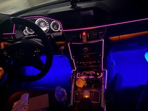 오토크루 차량용 엠비언트 광섬유 면발광 줄 LED 스트립 바 12V