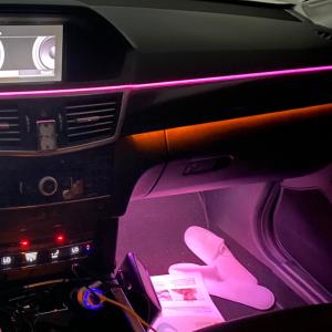 오토크루 차량용 LED 엠비언트 무드등램프 소리반응 풋등