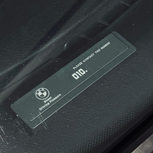 BMW 회전 자동차 전화번호판 안심번호 알루미늄 주차알림판 악세사리 용품