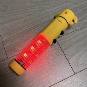 [세이브올] 차량용 비상망치 - LED후레쉬/경광등/유도등/안전봉