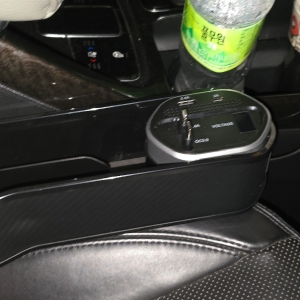 카슈아 차량용 스마트 LCD 릴타입 사이드포켓 정리 수납함